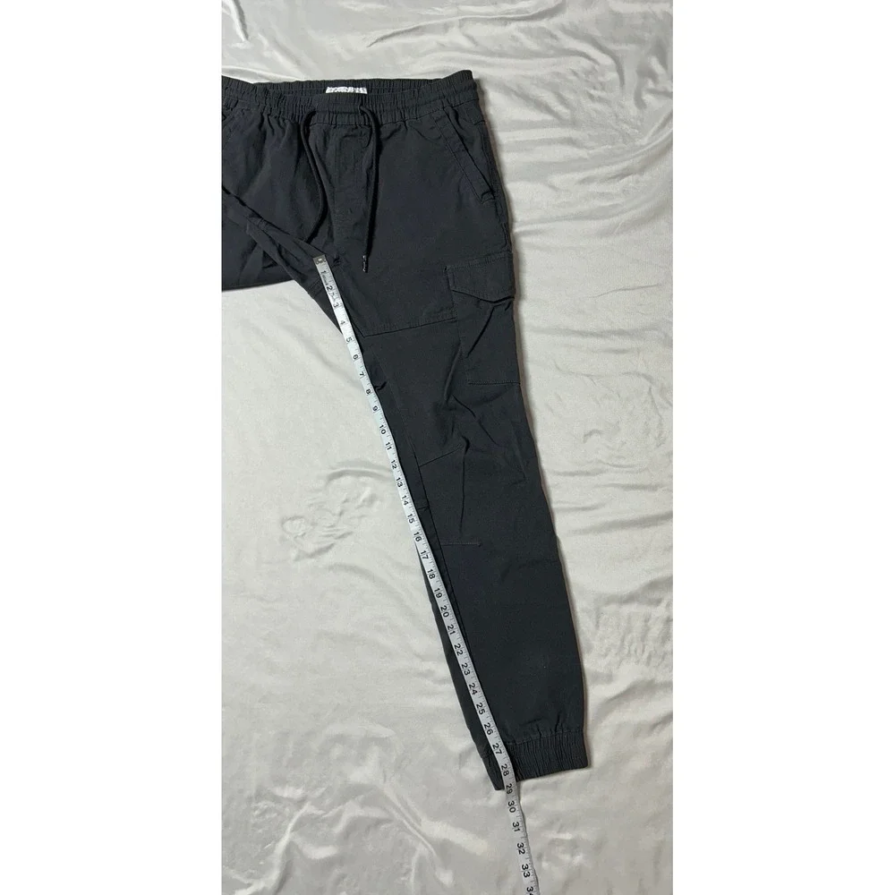 Projek Raw Mens Cargo Jogger Pants Charcoal Gray Classic Fit Coupe Classique Sm